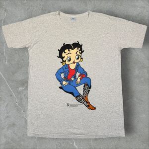Vintage 90s Betty Boop Cowgirl 1997 Cartoon Graphic Pinup Shirt - OSFA